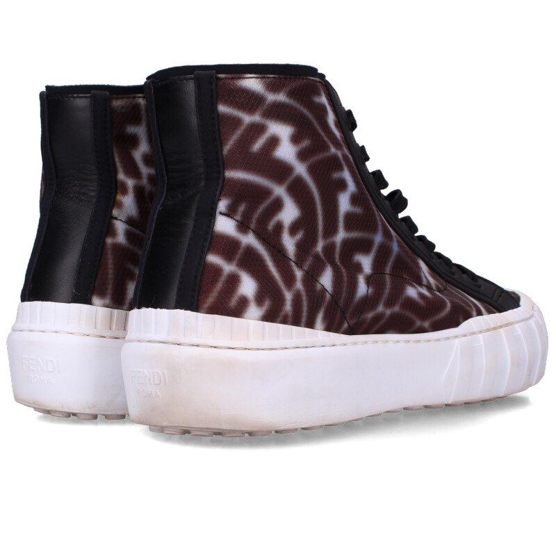 フェンディ ズッカ柄メッシュハイカットスニーカー メンズ 9 - メルカリ