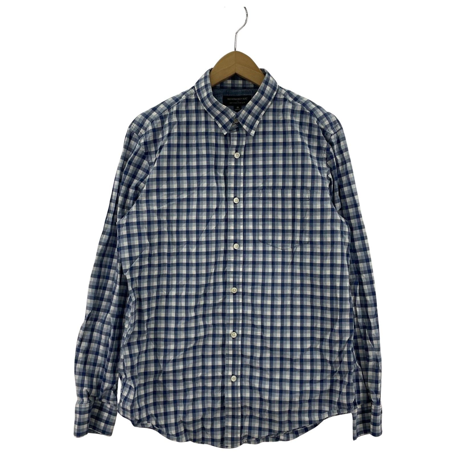 BANANA REPUBLIC バナナリパブリック チェック長袖シャツ sizeM