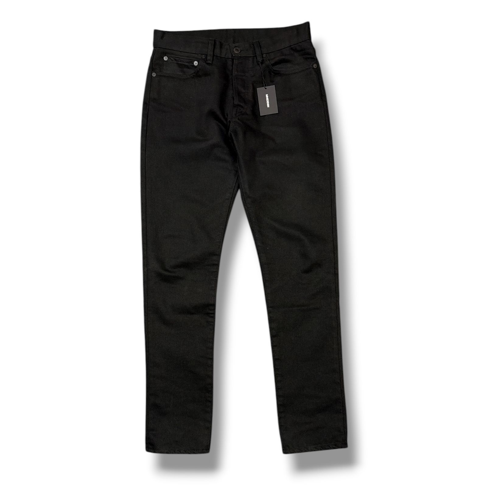 参考上代46200円 MINEDENIM 25SS Nonfade Black Denim Slim Fit Jeans