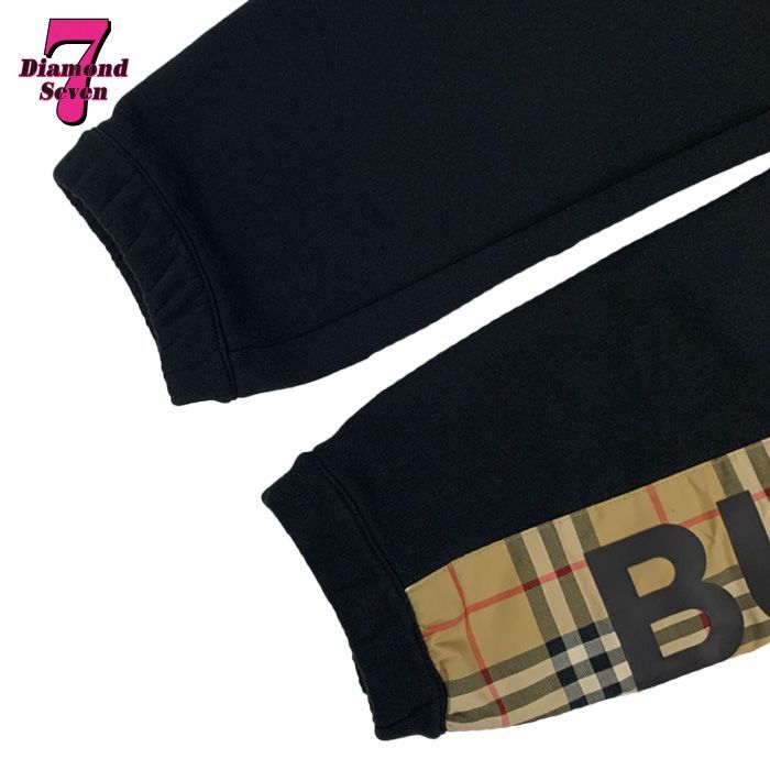 バーバリー 8024541 ヴィンテージチェックパネル ロゴ スウェット パンツ ズボン ジャージ XSサイズ メンズ レディース ユニセックス