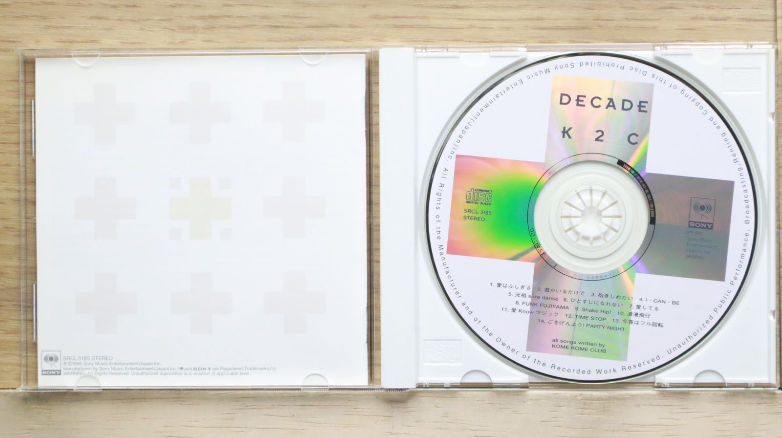 国内盤CD☆米米CLUB/KOME KOME CLUB□ DECADE 【SRCL3185