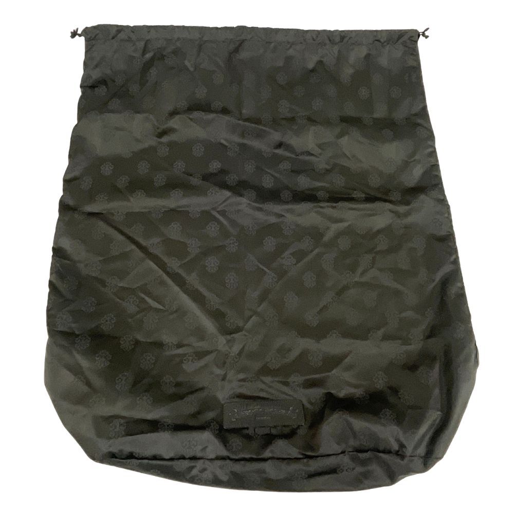クロムハーツブラック 巾着袋 CHROME HEARTS クロムハーツ巾着バッグ