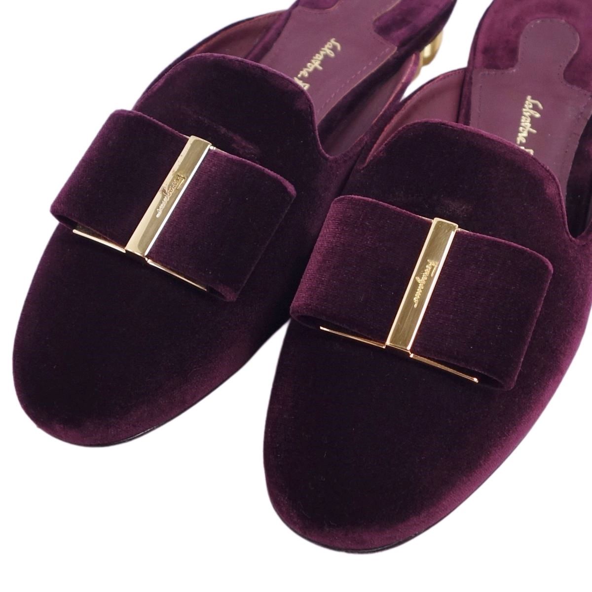 Salvatore Ferragamo パープルサンダル （サルバトーレフェラガモ 