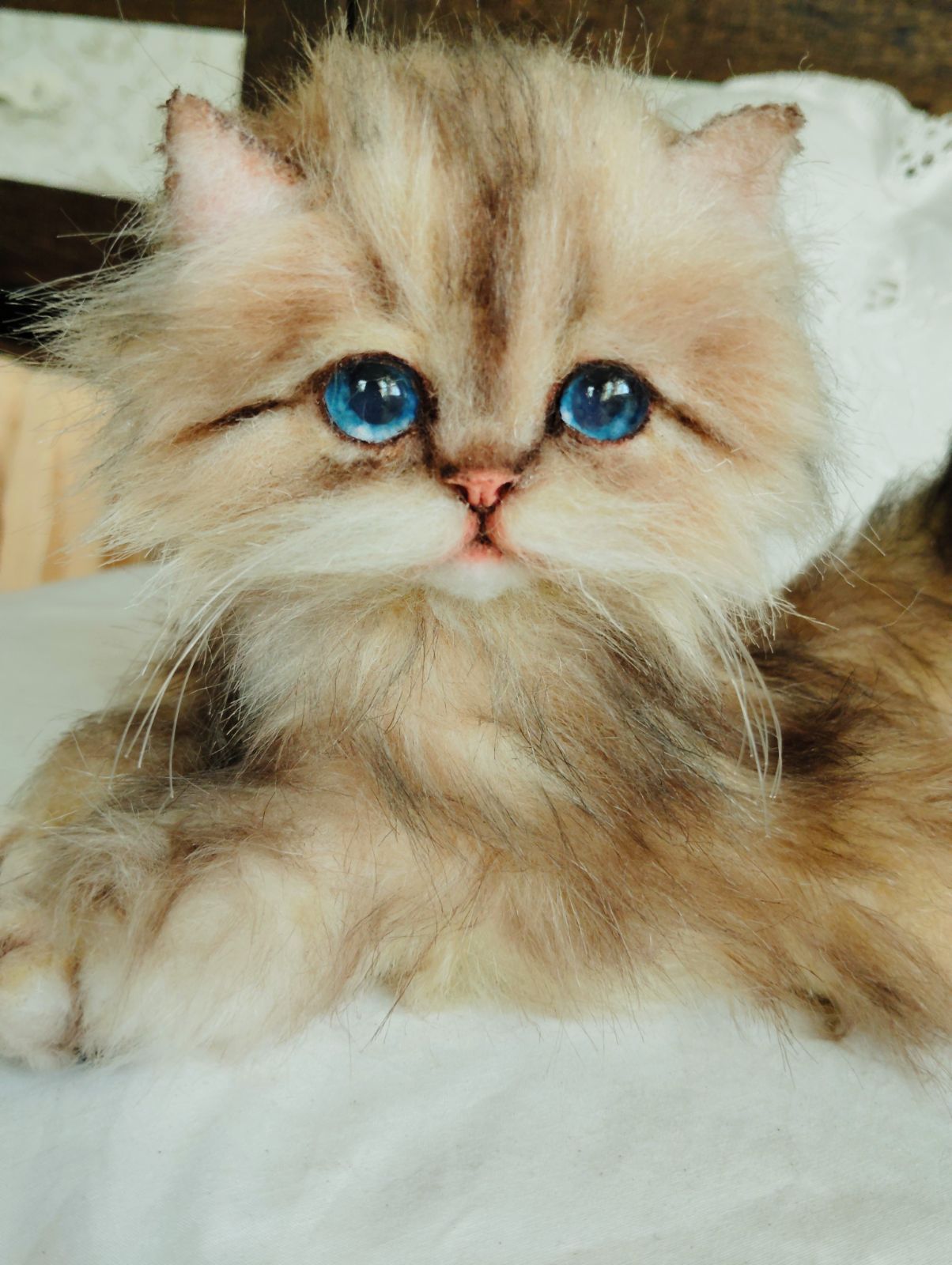 ミヌエット子猫ちゃん♡美人さん♡アートドール♡ぬいぐるみ♡大きめサイズ♡ ミヌエット子猫ちゃん♡美人さん♡アートドール♡ぬいぐるみ♡大きめ