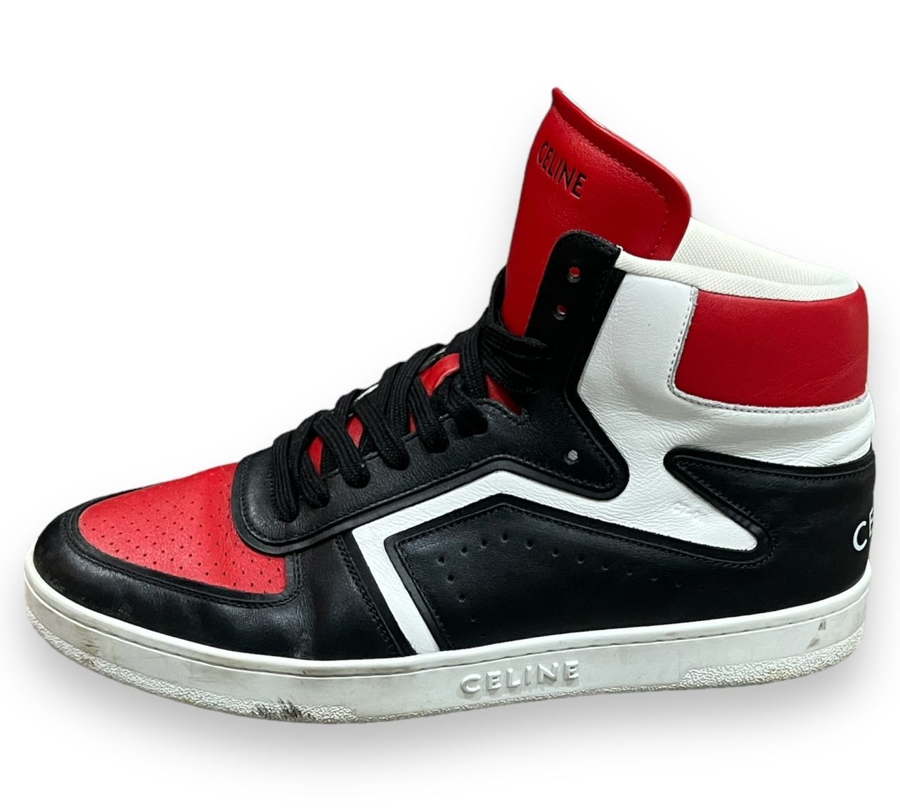 CELINE セリーヌ 21SS CT-01 ハイカット スニーカー レッド/ホワイト  