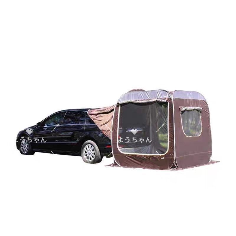 今年最新】車と連結 屋根シート付 車中泊テント ハッチバックテント