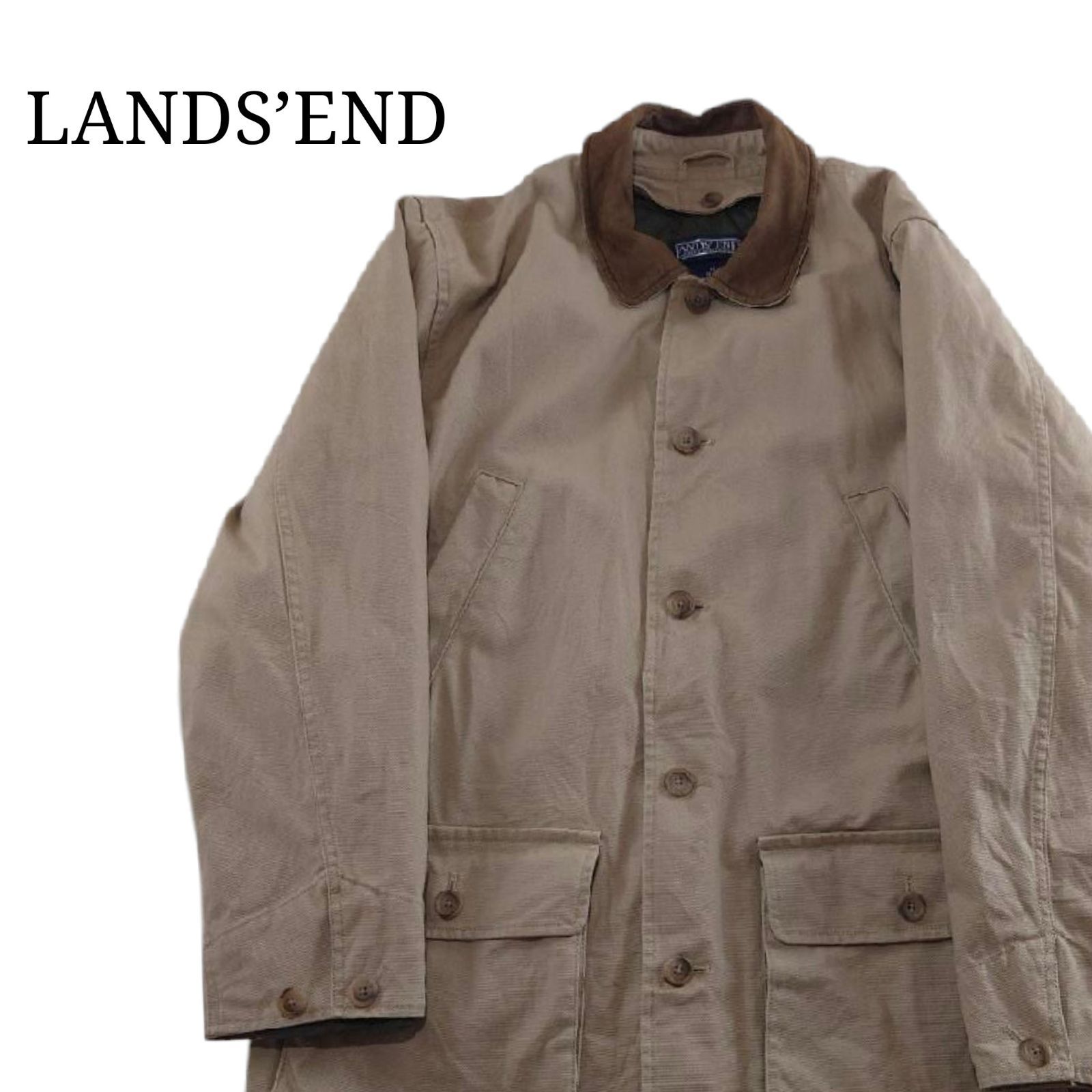 90s】LANDS'END ランズエンド ハンティングジャケット ライナー付き