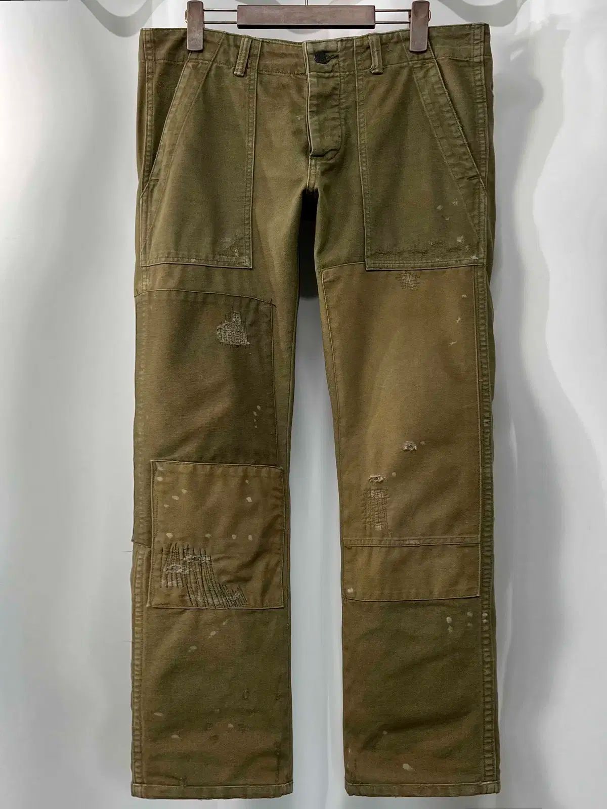 ポロ Ralph Lauren ラルフローレン ダックキャンバス 苦痛です 修理 たんかき ユーティリティー ファティーグ パンツ