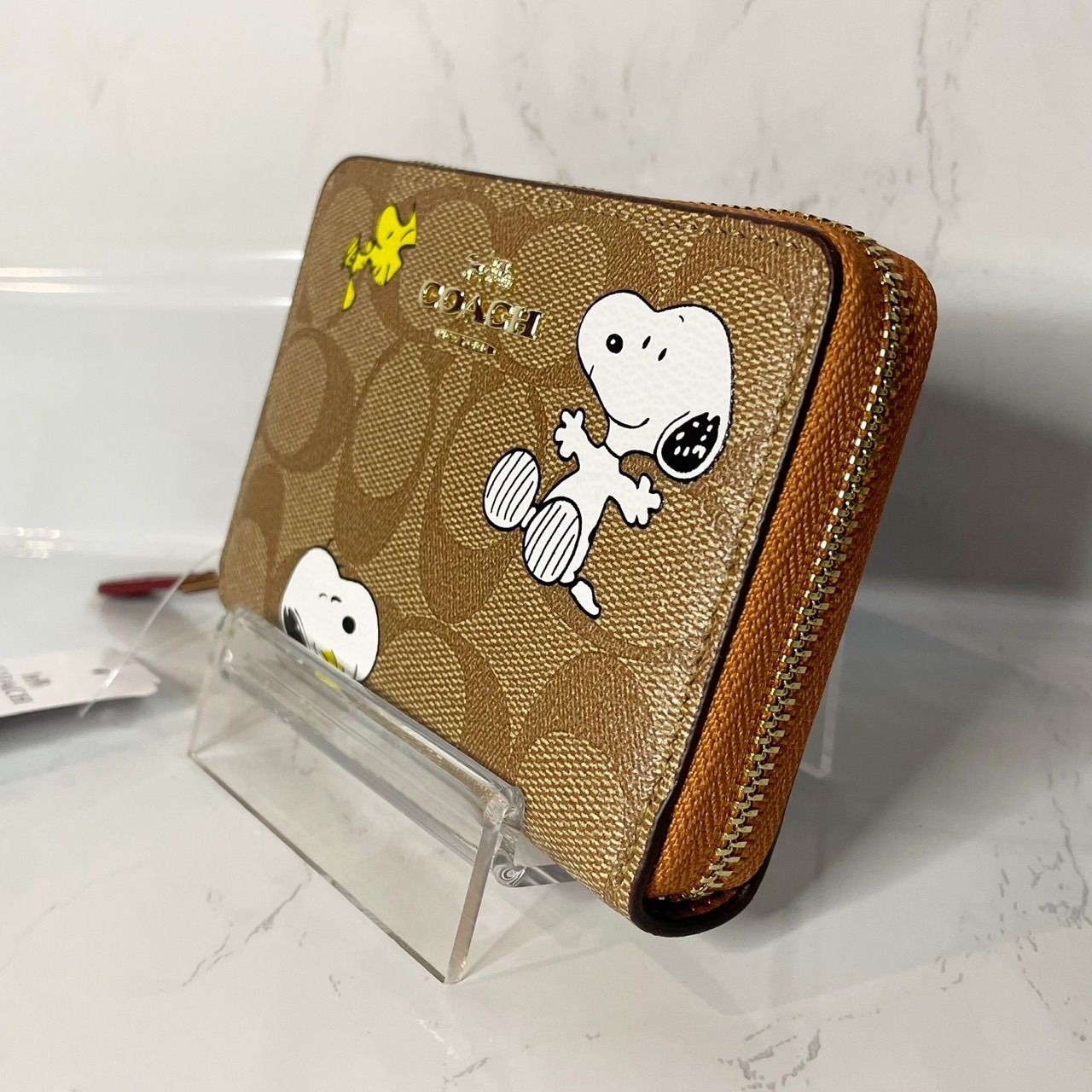 限定コラボ】 COACH×PEANUTS スヌーピーウッドストック ミニ財布 - 財布