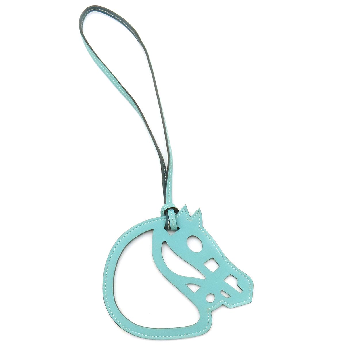 エルメス　パドック　フロット　チャーム 激レア】HERMES チャーム パドック フロット 勲章 ブルー グリーン