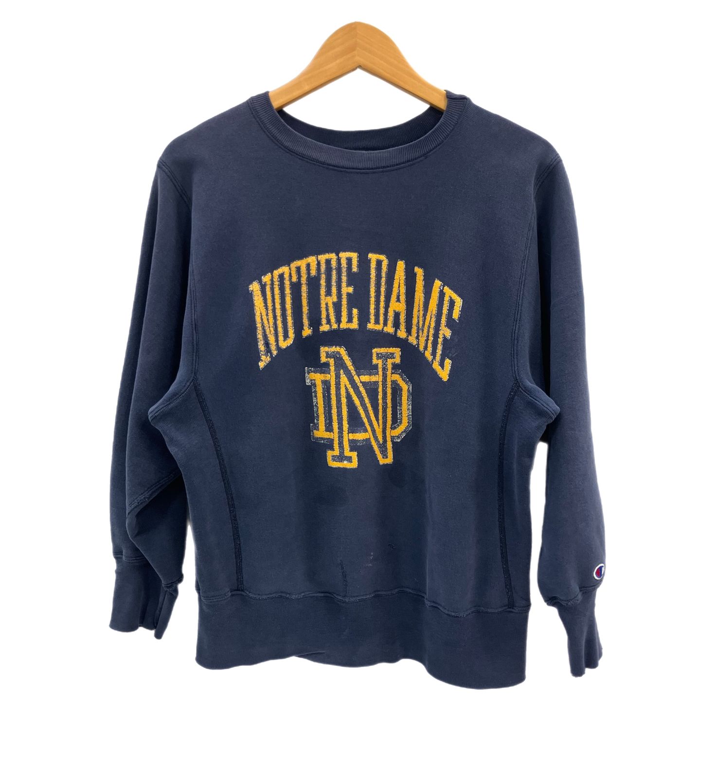 Champion(チャンピオン) 80's トリコタグ \"Notre Dame\" 中古・古着通販】Champion (チャンピオン) リバースウィーブ