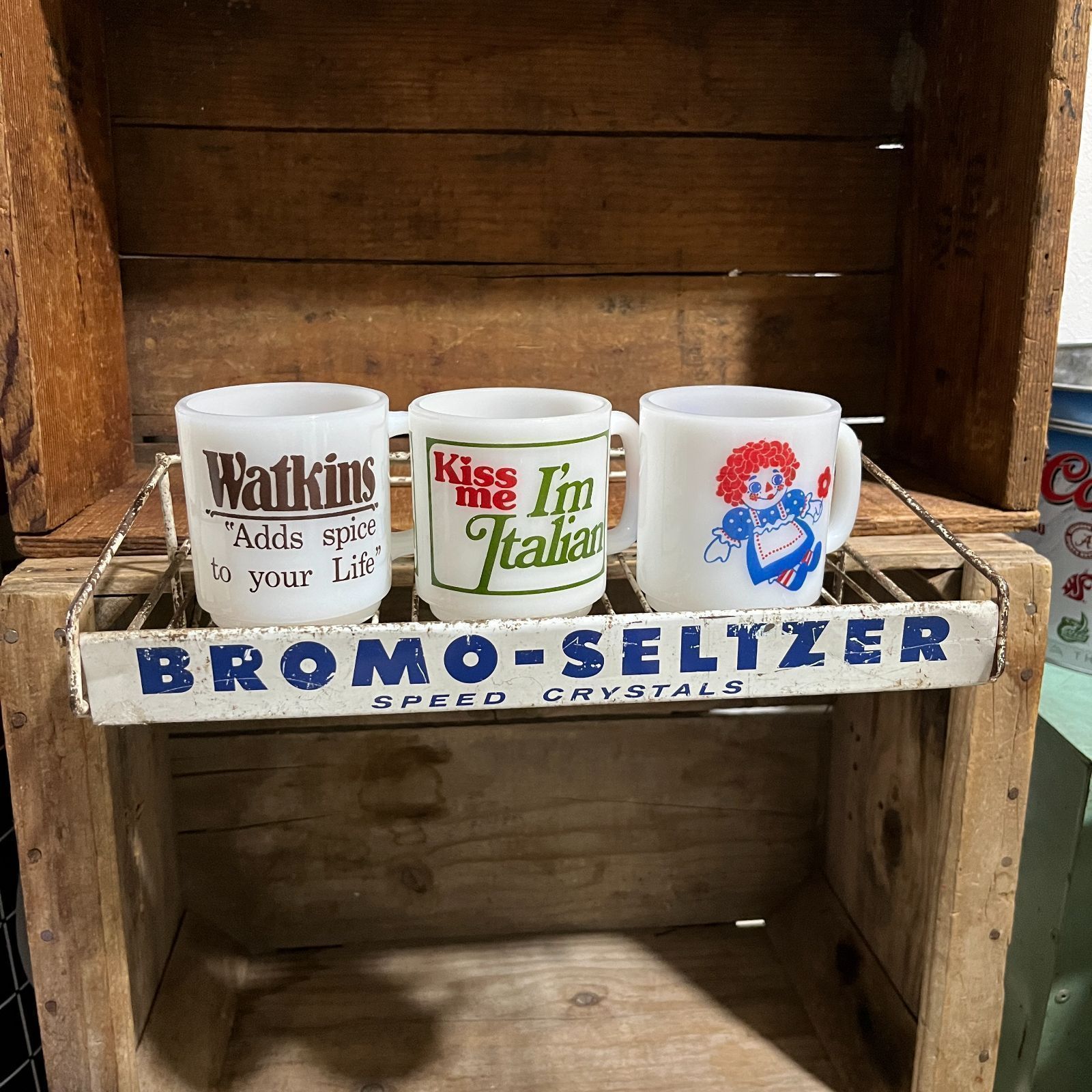 ディスプレイラック】ビンテージ BROMO SELTZER社 ディスプレイ