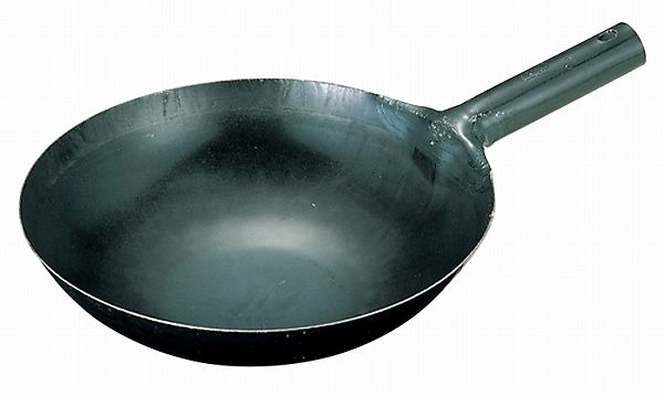 山田工業所 鉄 打出中華片手鍋 27cm 0194400
