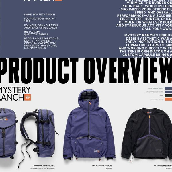 シックスエイトシックス 686ミステリーランチQIジャケット