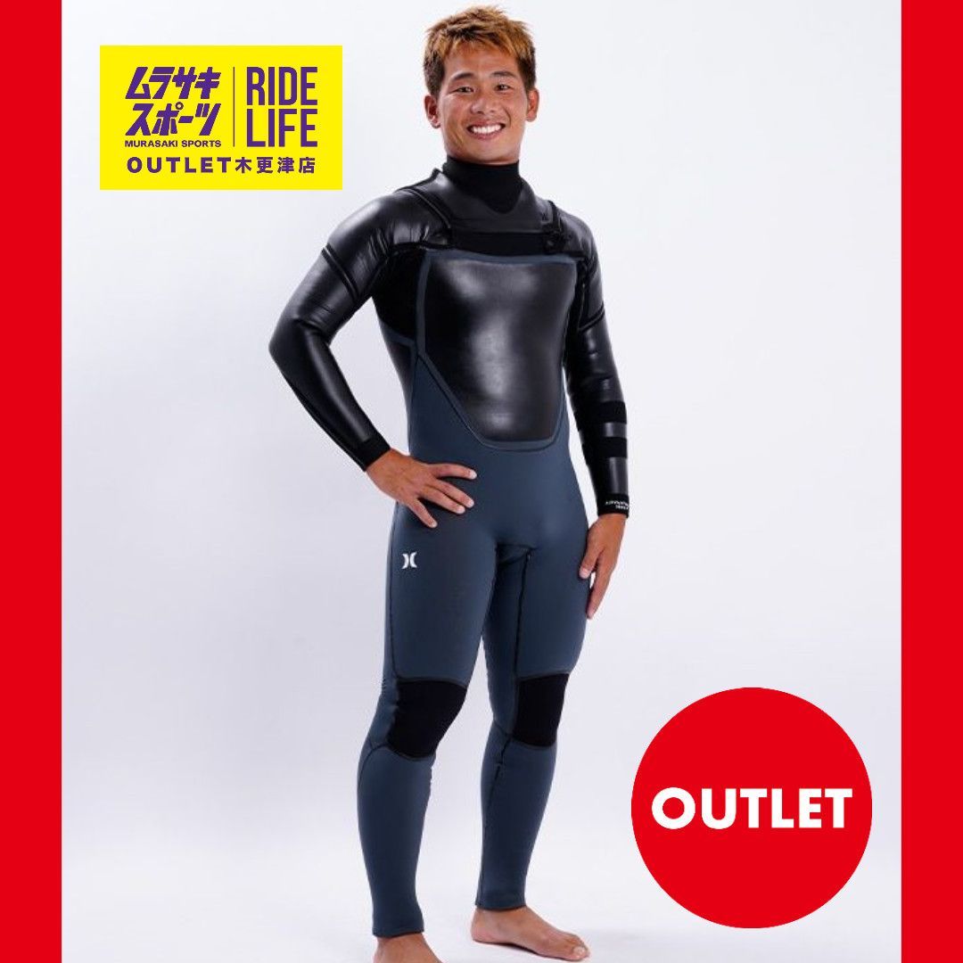 ムラスポOUTLET公式 ♥品 Hurley ハーレー ADVANTAGE MAX 5mm x 4mm x 3.5mm SEMIDRY FULLSUIT サーフィン ムラサキスポーツ 訳あり OUTLET アウトレット