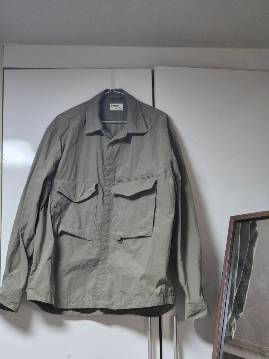 【雷市場（ポンジャン）商品韓国直送】ROUGH SIDE Crunch Shirt Jacket Khaki シャツ 3 サイズ