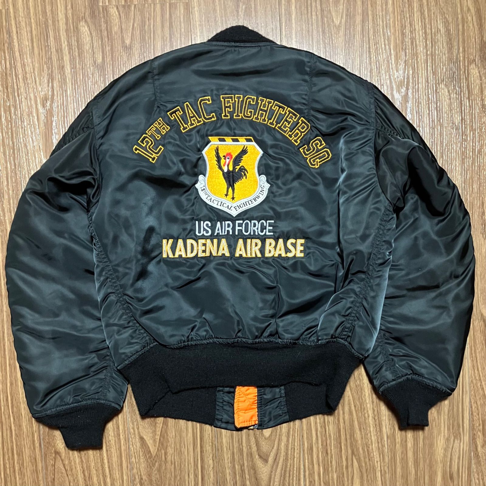 80~90s U.S.AIR FORCE Alpha Industries MA-1 USA製 ブラック S - メルカリ