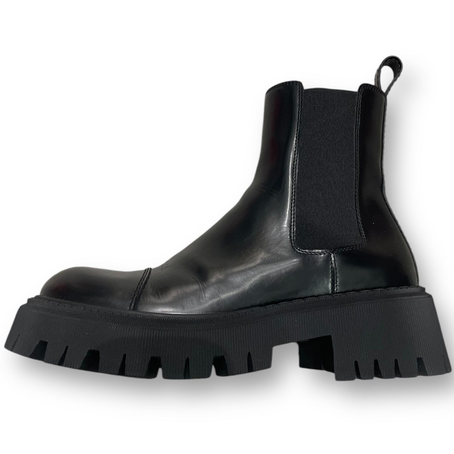 BALENCIAGA TRACTOR 20MM レザー トラクター サイドゴア チェルシー 