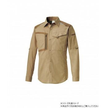 クロダルマ 長袖シャツ サイズ 5L サンド 22 25677