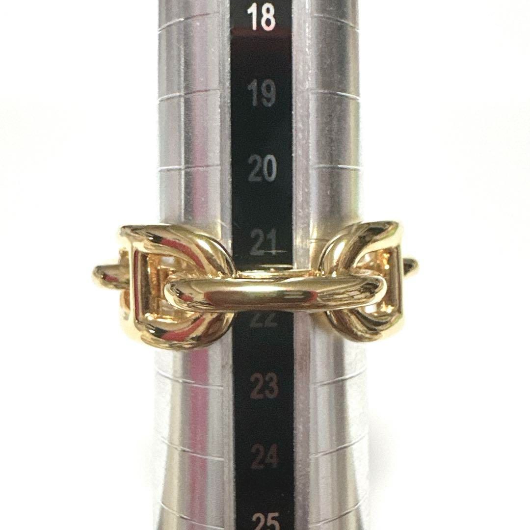 極美品 HERMES エルメス スカーフリング レガート シェーヌダンクル