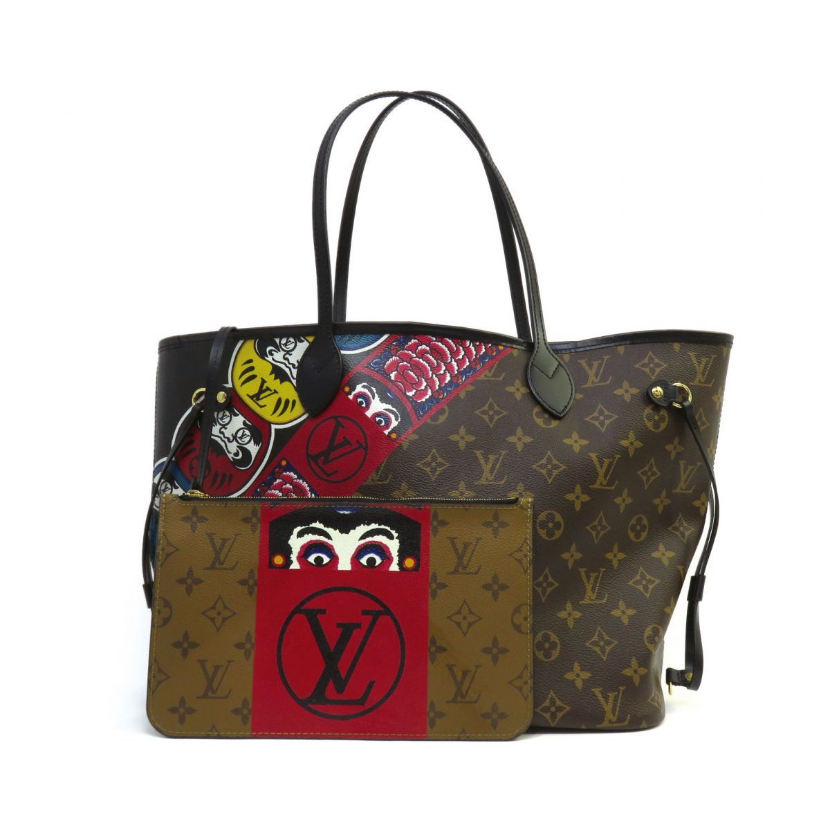 LOUIS VUITTON ルイヴィトン モノグラム ネヴァーフルMM M43499 山本寛斎 歌舞伎/ダルマ 日本限定 トートバッグ