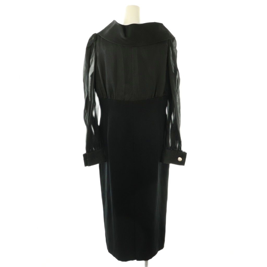 ジバンシィ GIVENCHY HI FORMAL ワンピース ロング シルク 東京ソワール ブラック |DF