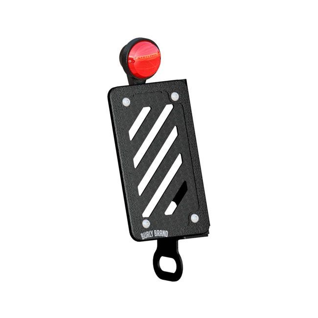 BURLY Side mount LED taillight u0026 license plate kit. Black | 941824