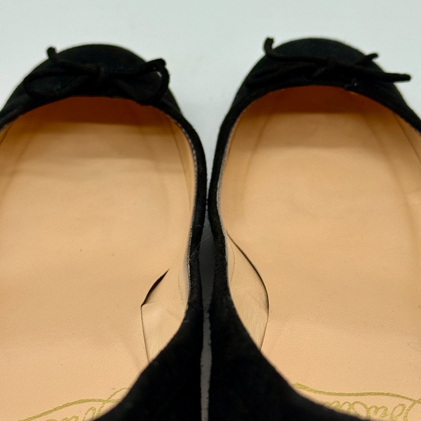 美品】クリスチャンルブタン Christian louboutin ローヒール バレエ 