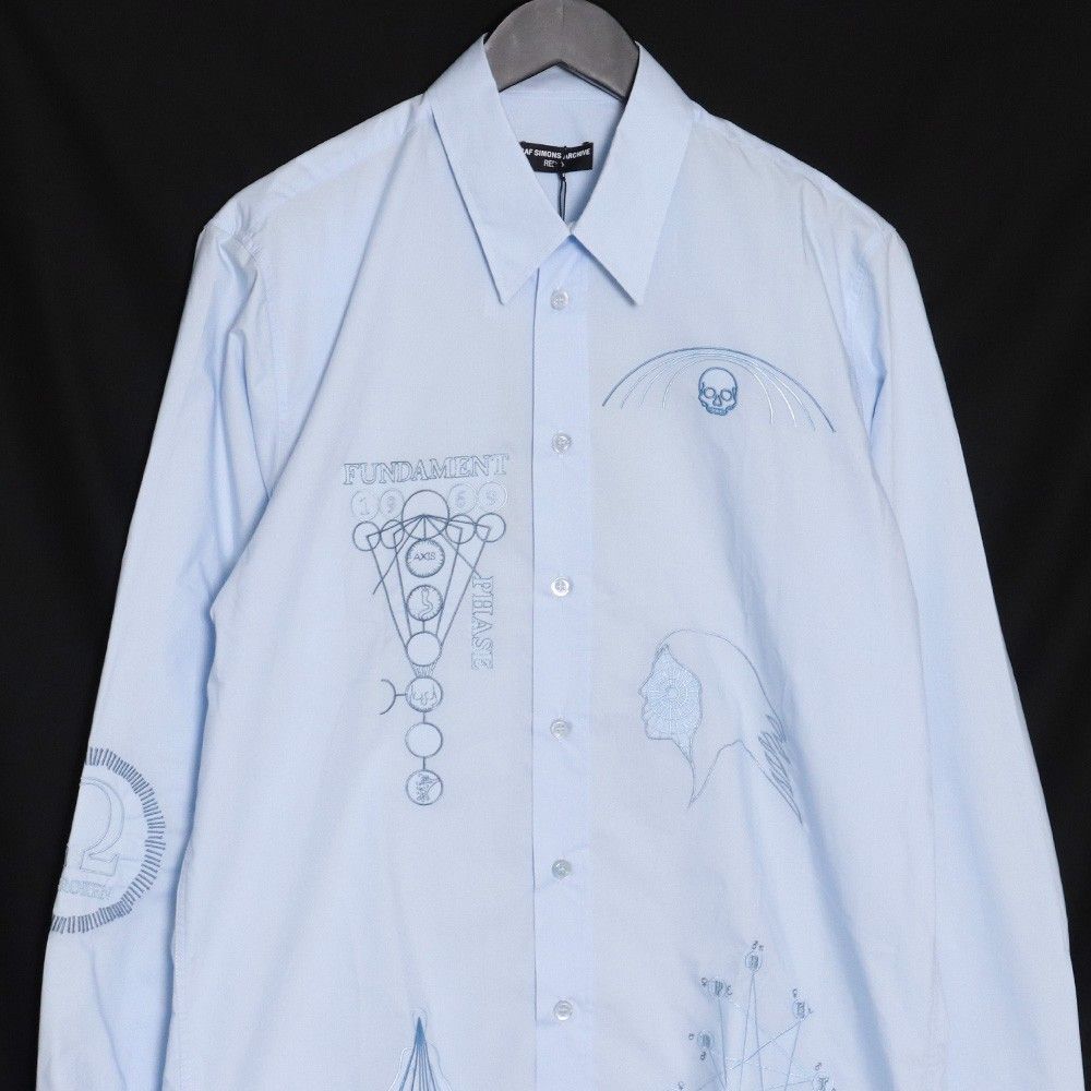 未使用 RAF SIMONS ARCHIVE 宗教期 Embroidery Shirt サイズ46