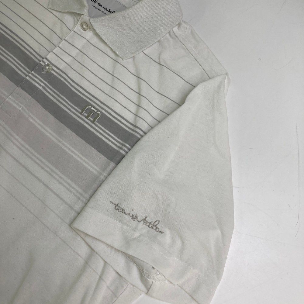 サイズ：L TRAVIS MATHEW トラビスマシュー 半袖ポロシャツ ホワイト系