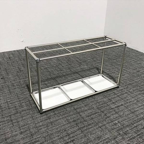 傘立て 48本用 オープンタイプ 玄関 事務 オフィス 収納 応接 アンブレラスタンド 内田洋行 UCHIDA シルバー