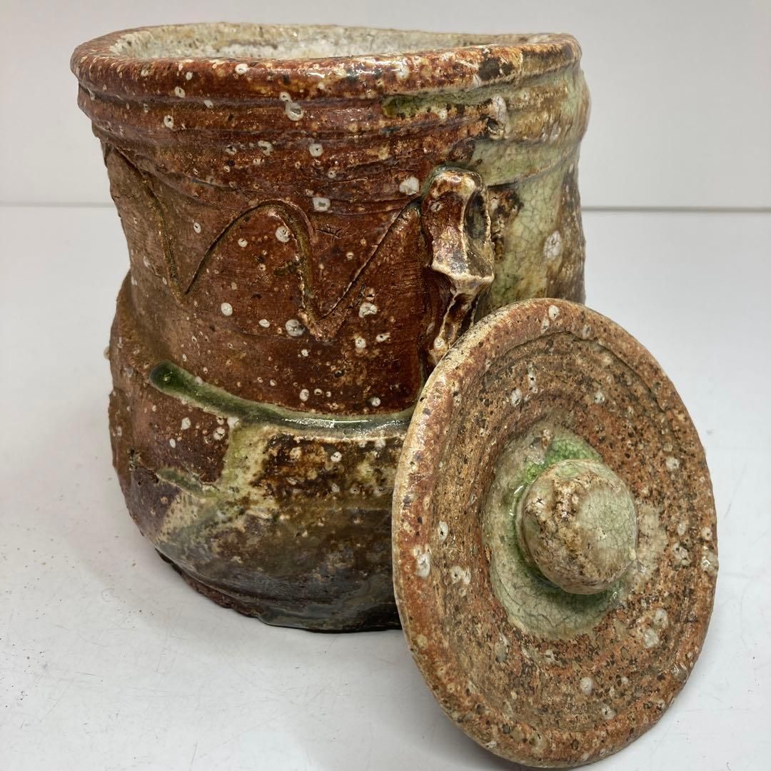 古伊賀水指 底にゲタ付