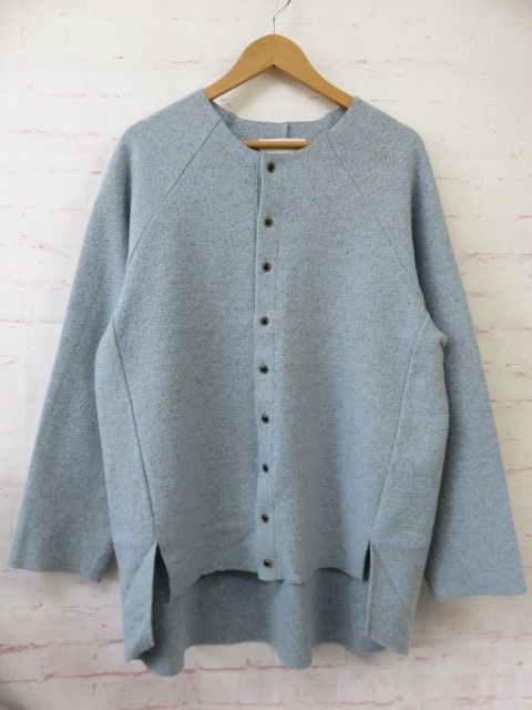 【中古】VOAAOV ｳﾞｫｱｰﾌﾞ Wool Ring Jersey Cardigan ｶｰﾃﾞｨｶﾞﾝ VOCA-G53 ﾌﾞﾙｰ 1 M 991809916
