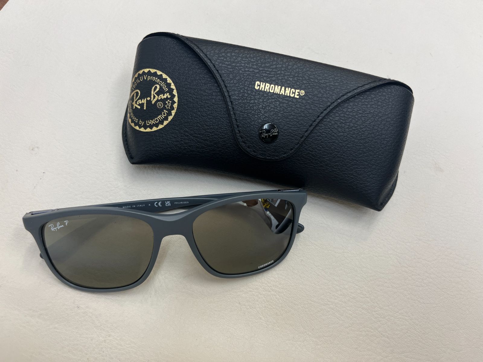 N【中古品】レイバン Rayban RB4330CH CHROMANCE サングラス グレー 