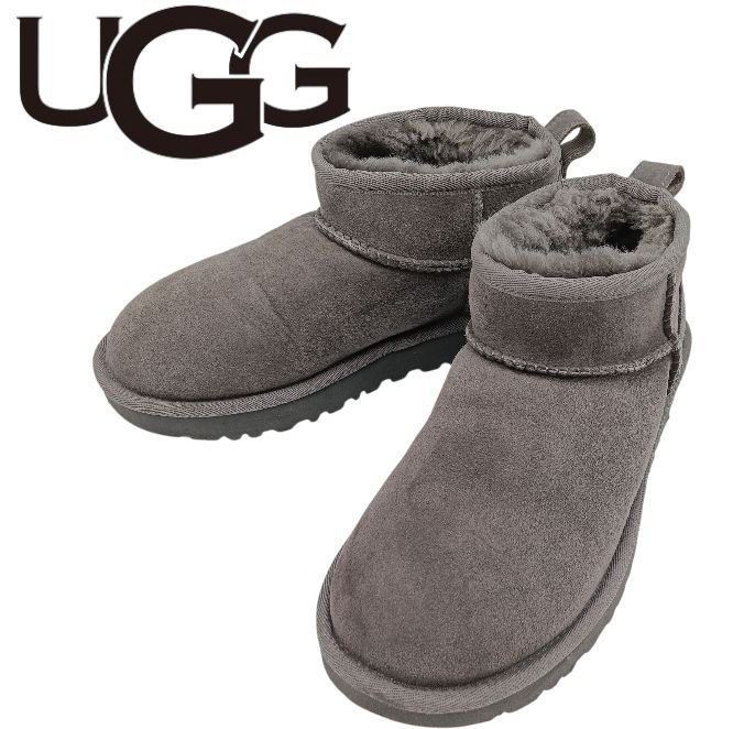 UGG アグ クラシック ウルトラ ミニ プラットフォーム24cm 7 グレー