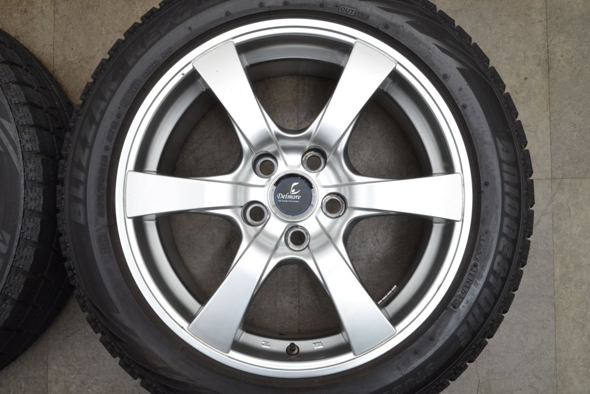 交換用に デルモア 18in 8J 35 PCD120 ブリヂストン REVO GZ 235 50R18 レクサス LS600h LS460 ホイールのみ販売 TRITUETUBI_COM