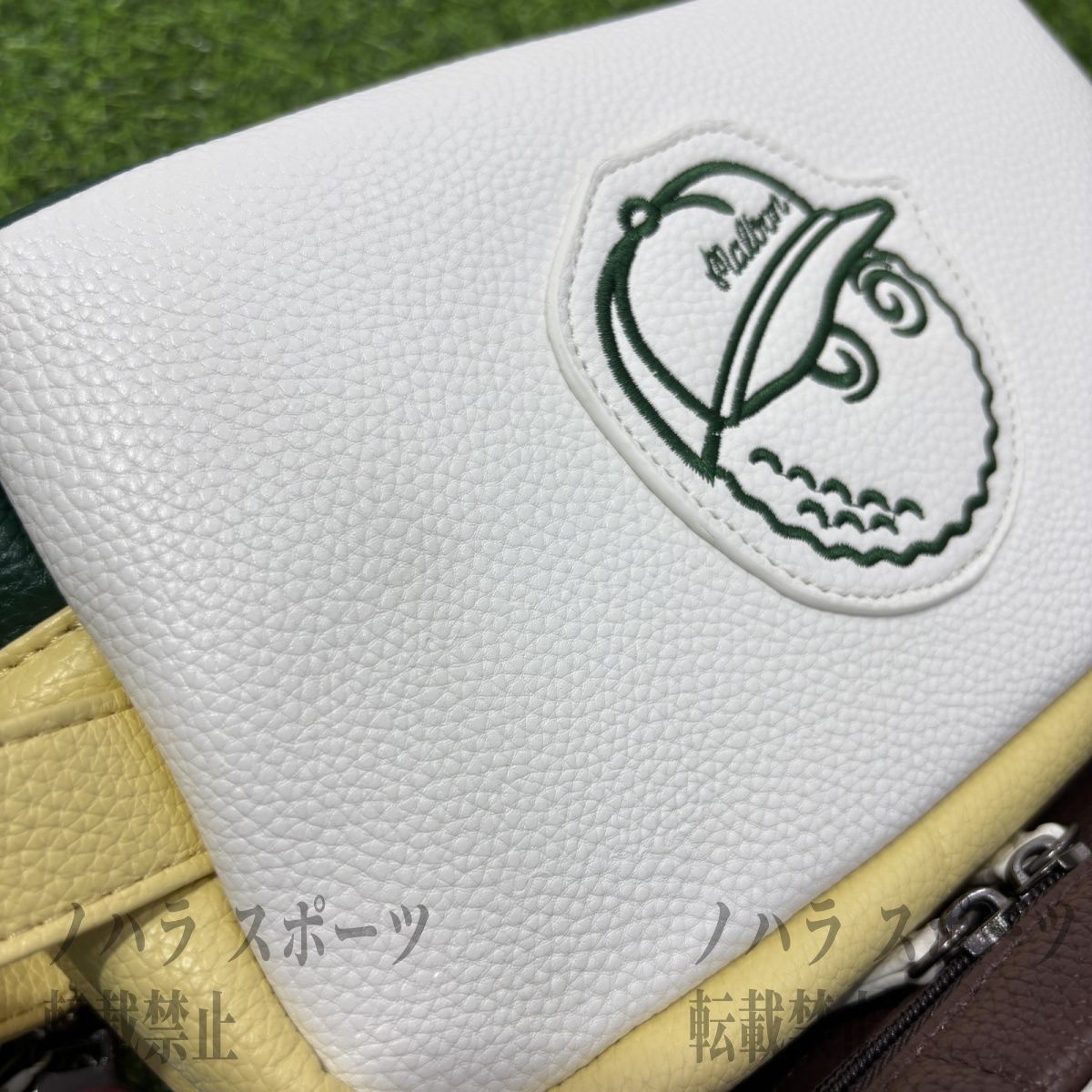 MALBON GOLF ダブルポケット ゴルフポーチ ミックスカラー