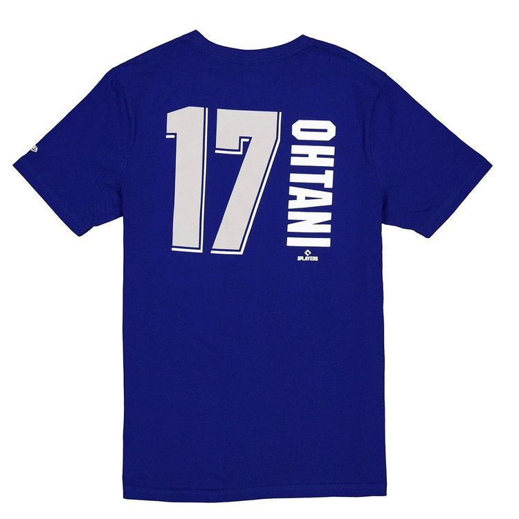 ニューエラ：SHOHEI OHTANI BLUE Tシャツ (大谷翔平 ドジャース ブルー