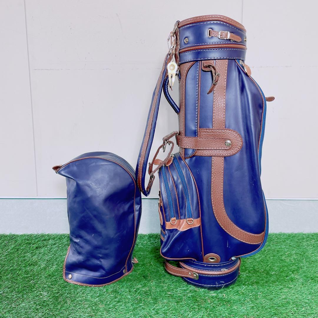 ゴルフ キャディバッグ ブルー Enrico エンリココベリ 8号