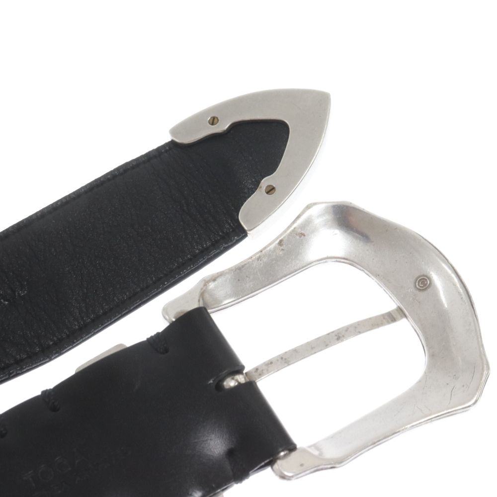 TOGA (トーガ) 総柄バックルベルト ブラック - メルカリ