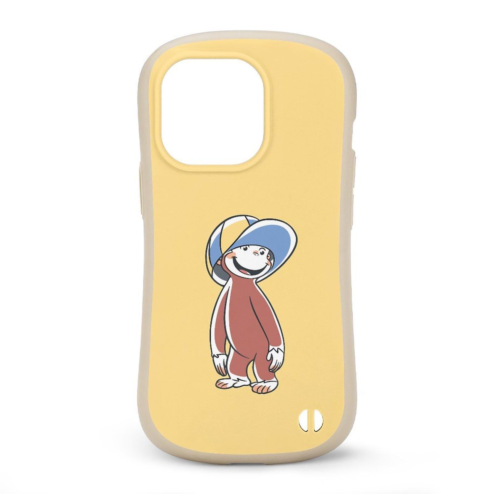 【新着商品】Proおさるのジョージ) 14 キャラクター(iPhone かわいい おしゃれ 男女兼用 人気 薄型 TPU カバー レンズ保護 ストラップホール付き 落下防止 Pearlona 耐衝撃 指紋防止 傷防止 おさる