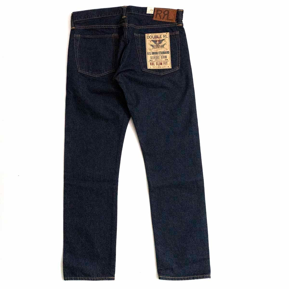 未使用品】RRL 【SLIM FIT ONECE WASH JEANS】33×30 スリムフィット ジーンズ デニムパンツ アメリカ製  25020793 - メルカリ