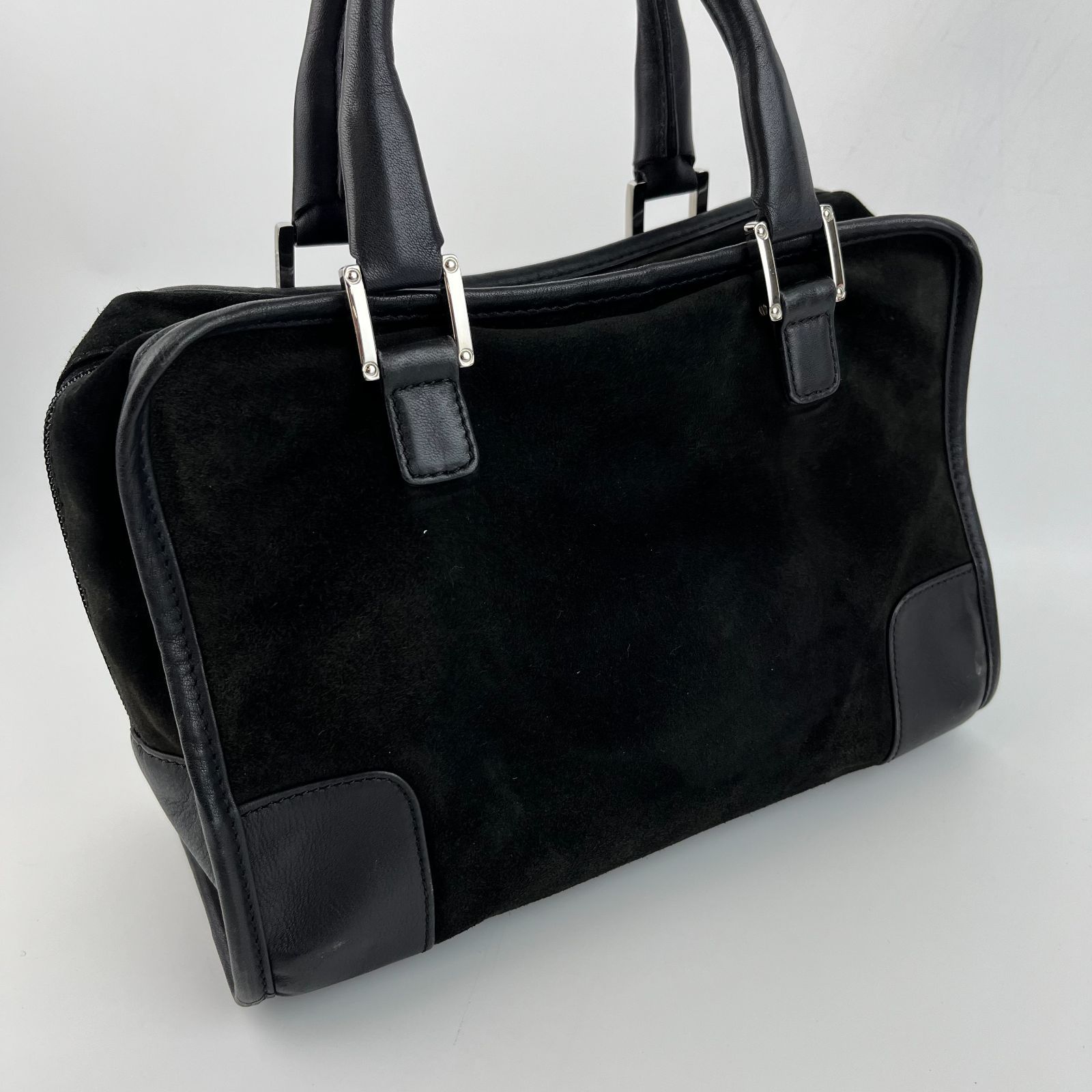 LOEWE ロエベ アナグラム アマソナ ハンドバッグ ブラック