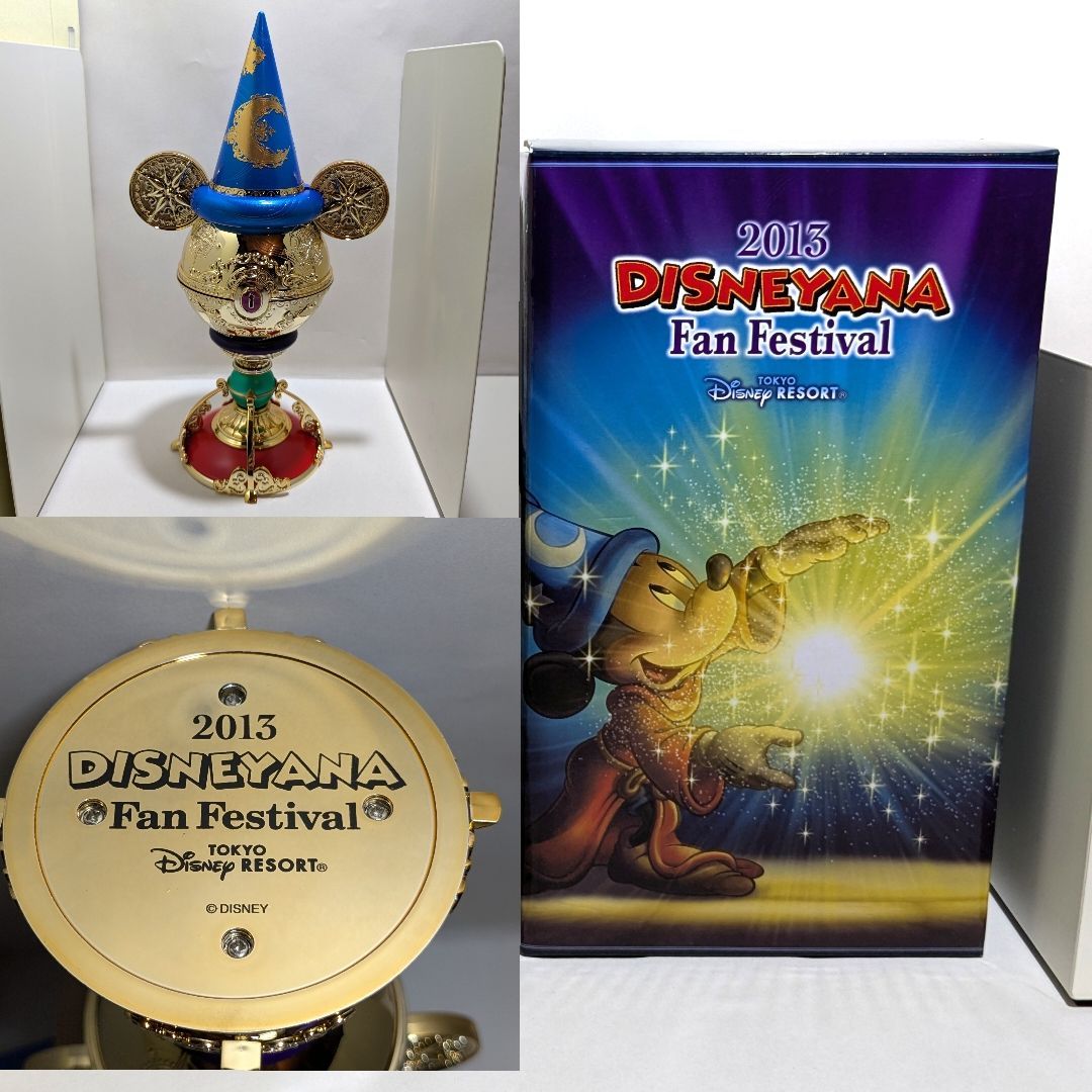 【ディズニー】ディズニアナファンフェスティバル2013 置き時計　O-095 非売品】ディズニアナ ファンフェスティバル 2013年 置き時計 1個