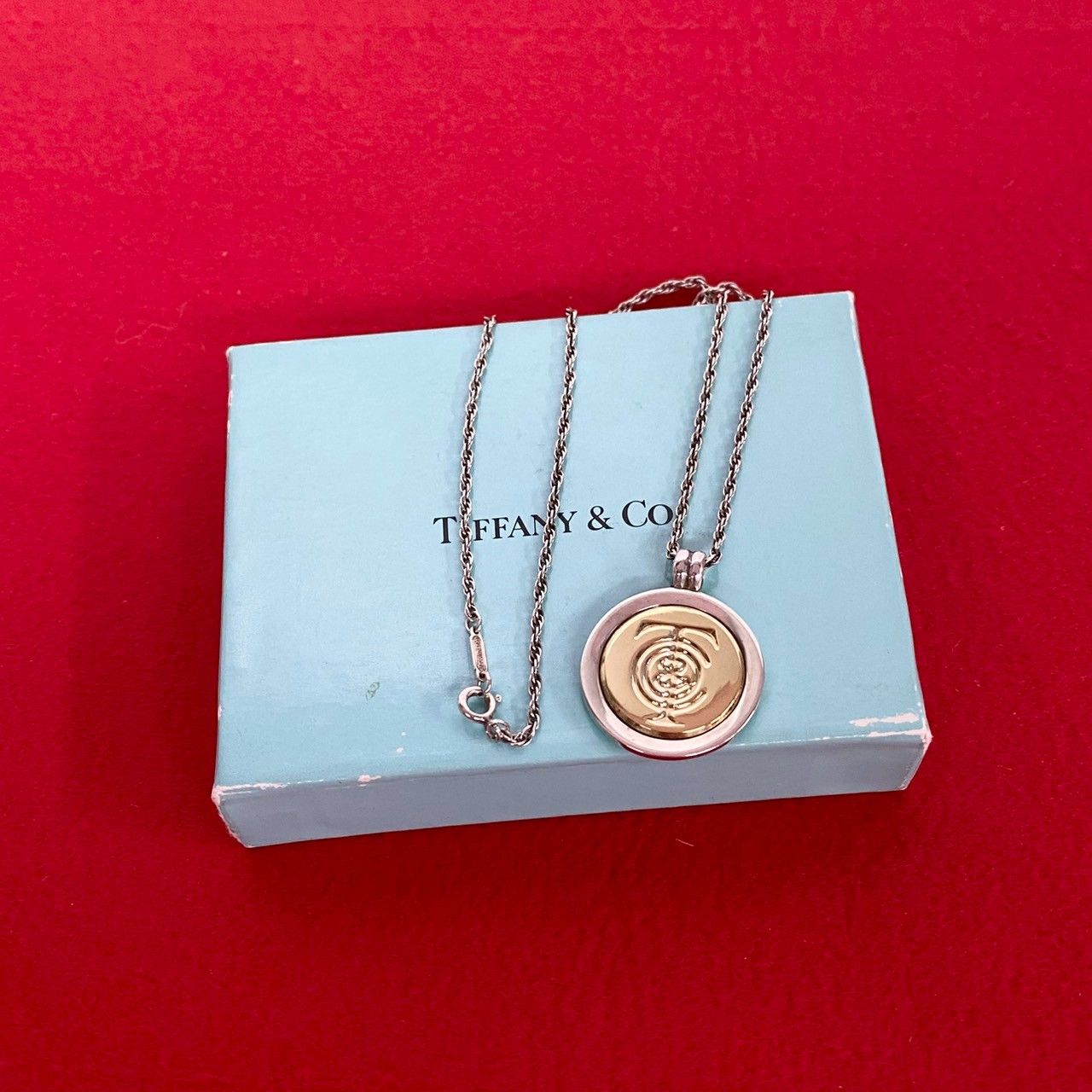 極 美品 TIFFANY&Co. ティファニー ヴィンテージ コインネックレス 