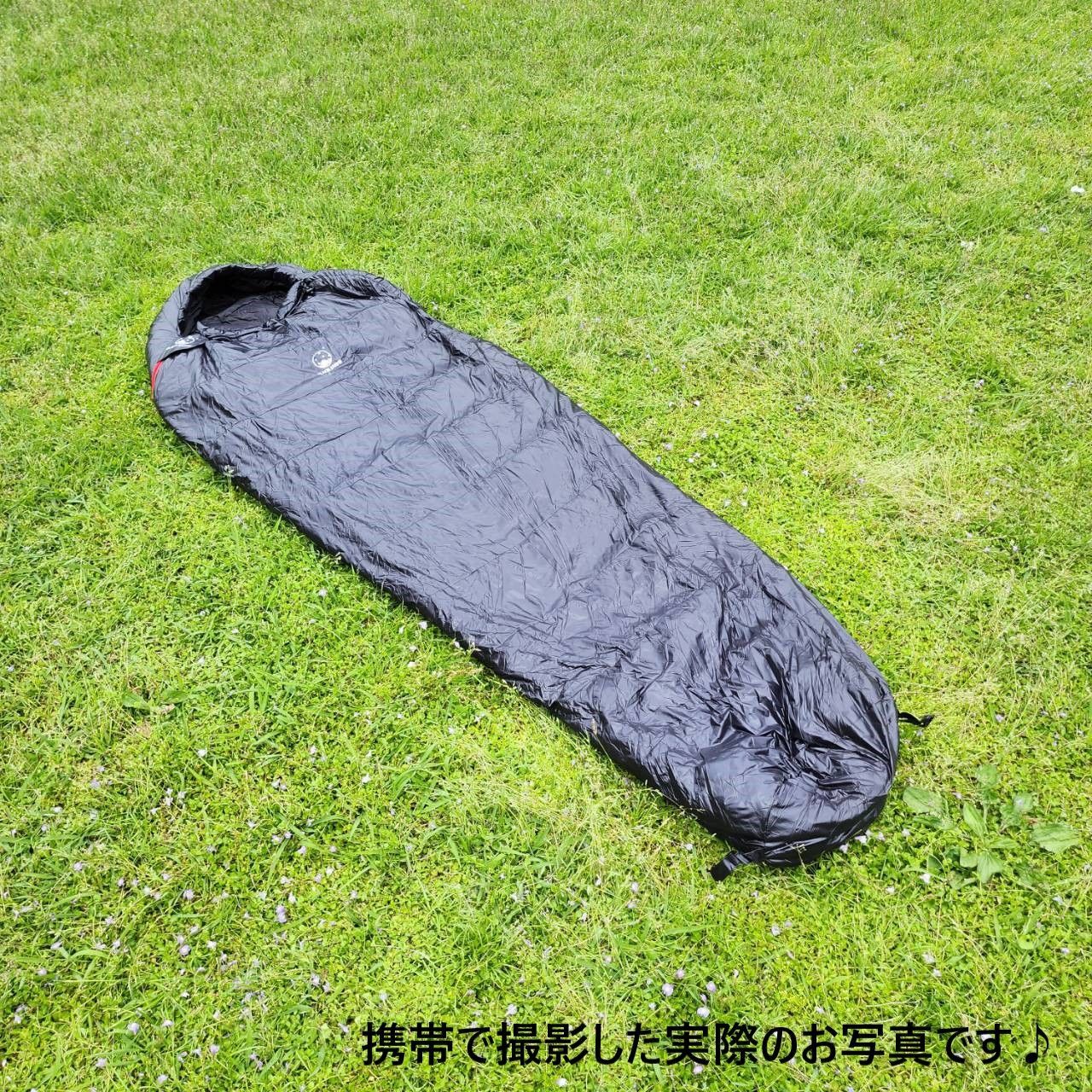 マミー型寝袋 グースダウン使用 アウトドア 防水 シュラフ