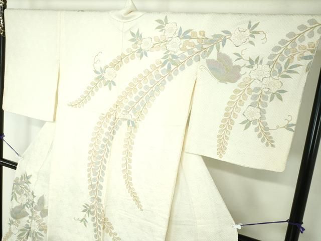 平和屋着物●訪問着　絞り　辻が花　舞蝶文　金銀彩　正絹　逸品　DAAS3860ps 平和屋着物○訪問着 絞り 辻が花 舞蝶文 金銀彩 正絹 逸品 DAAS3860ps