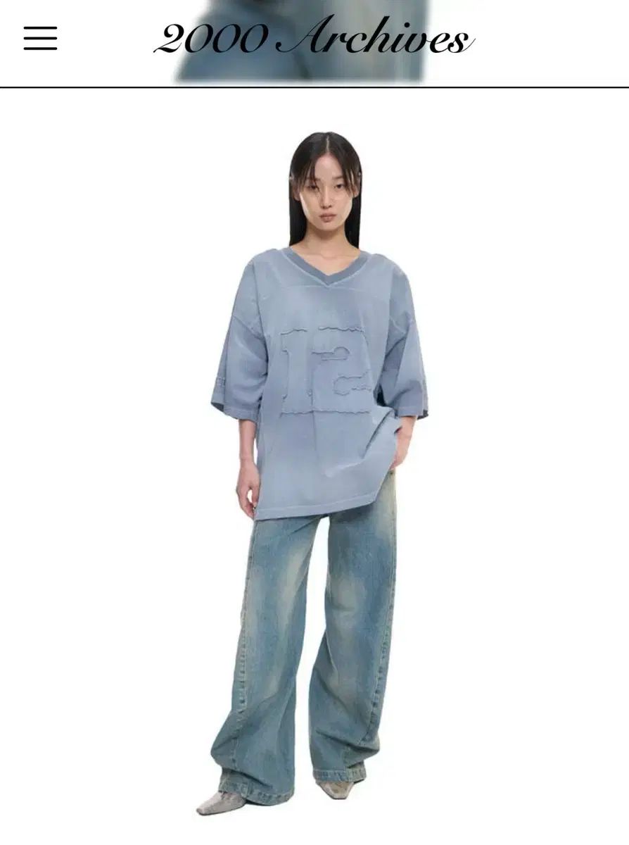 2000 アーカイブ ラグビー Tシャツ ウォッシュブルー