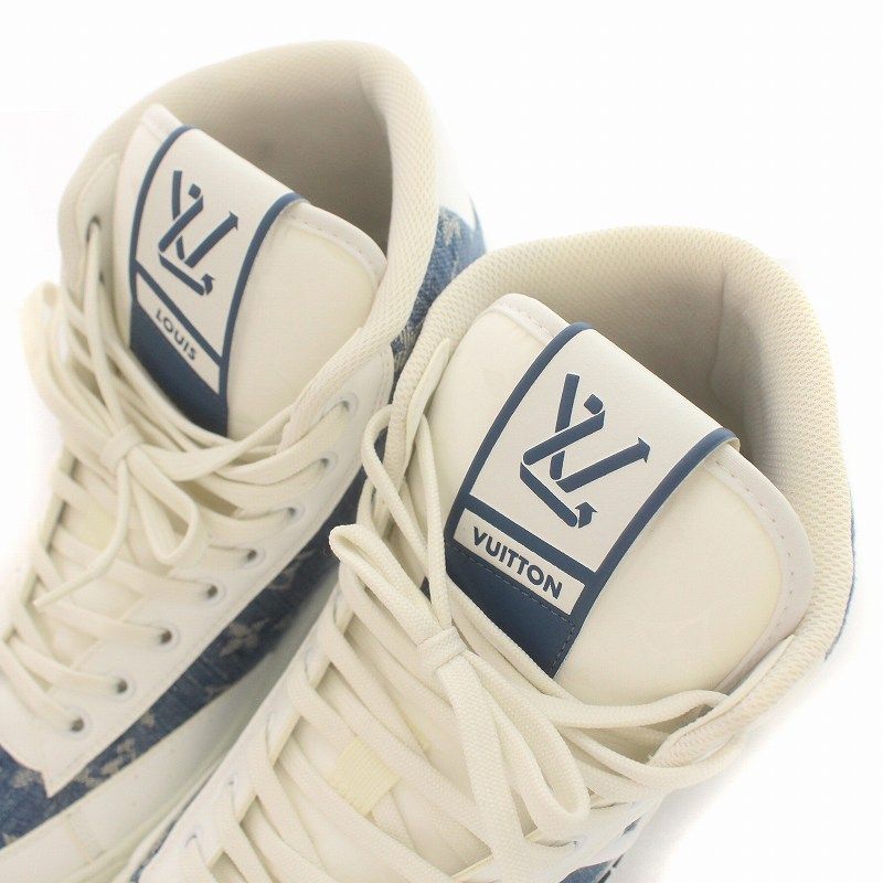 新品 ルイヴィトン スニーカー チャーリー・ライン 白×デニム 27.0cm