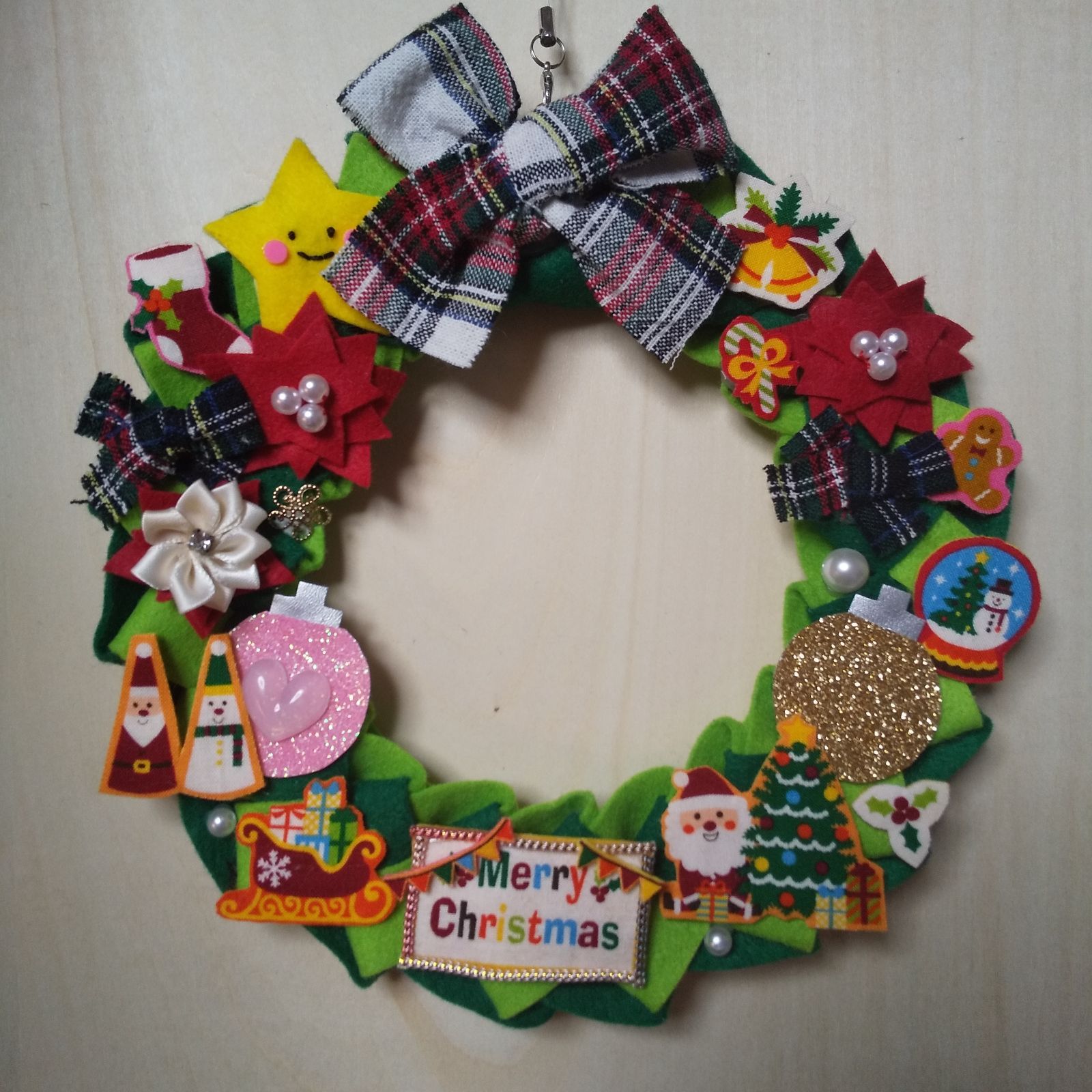 フェルトリース・フェルト飾り専用 フェルトリース・フェルトフレーム飾り・専用